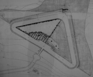 Drawing of the Gladsaxe Fort